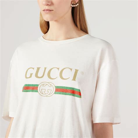 gucci logo white t shirt|Gucci plain white t shirt.